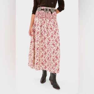 🆕 TUCKERNUCK Pomegranate Bloom Smocked Benson Skirt